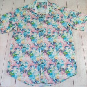 Marcello Sport silky button camp shirt sz XL